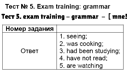 ГДЗ Английский 9 класс - Тест 5. exam training - grammar