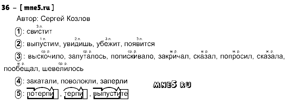 ГДЗ Русский язык 4 класс - 36