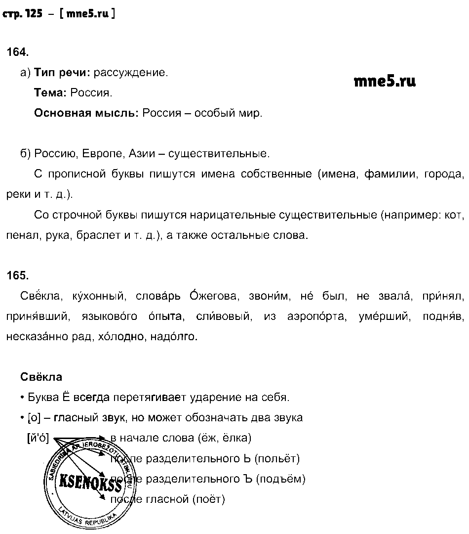 ГДЗ Русский язык 7 класс - стр. 125
