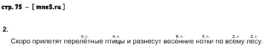 ГДЗ Русский язык 3 класс - стр. 75