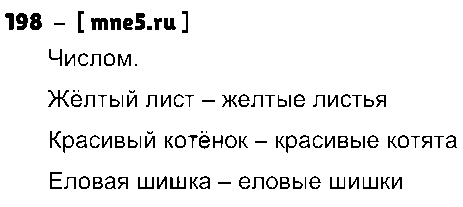 ГДЗ Русский язык 3 класс - 198