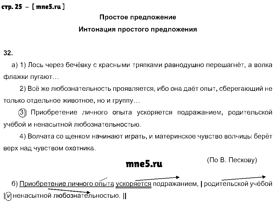 ГДЗ Русский язык 8 класс - стр. 25