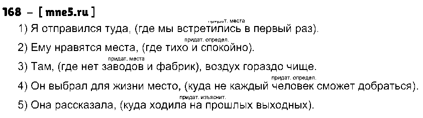 ГДЗ Русский язык 9 класс - 168