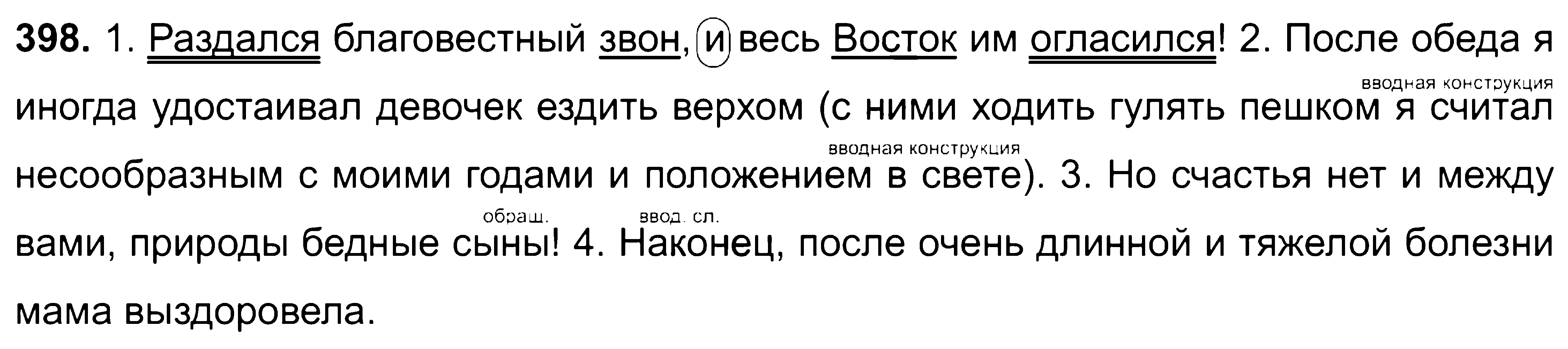 ГДЗ Русский язык 8 класс - 398