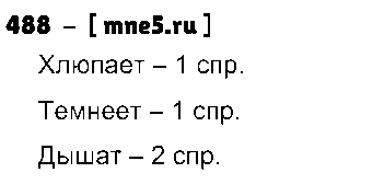 ГДЗ Русский язык 4 класс - 488